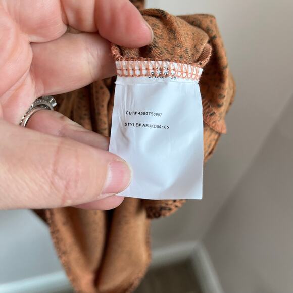 Billabong Tomboy Tank Maxi Dress S Brown Print Surf Boho Beachy Summer Casual - Picture 5 of 8